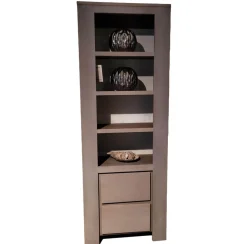 Bücherregal Markant Eiche Massiv Silver Grey