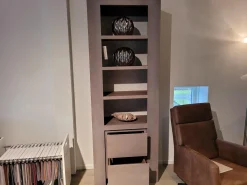 Bücherregal Markant Eiche Massiv Silver Grey