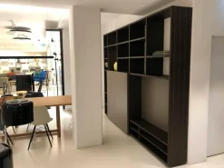 Bücherregal System Structure W40 Eucalyptus mit Schiebetür