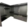 Begehbarer Kleiderschrank Walk In Lack Cartap Anthrazit Befestigungsprofil Aluminium Natur