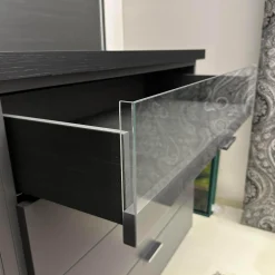 Begehbarer Kleiderschrank Walk In Lack Cartap Anthrazit Befestigungsprofil Aluminium Natur