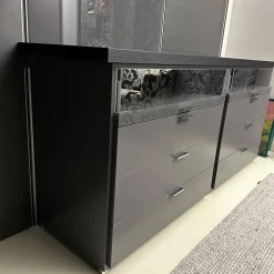 Begehbarer Kleiderschrank Walk In Lack Cartap Anthrazit Befestigungsprofil Aluminium Natur