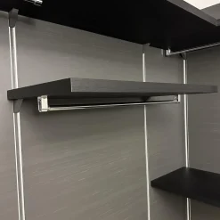 Begehbarer Kleiderschrank Walk In Lack Cartap Anthrazit Befestigungsprofil Aluminium Natur