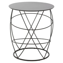 Beistelltisch 942-105 Stahl Rundrohr Gepulvert Silbergrau RAL7001