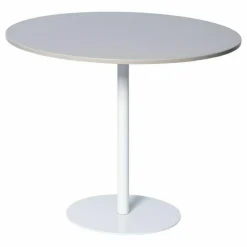 Beistelltisch Bellagio Outdoor Platte Corian Elegant Grey Gestell Metallrohr und Platte Weiß