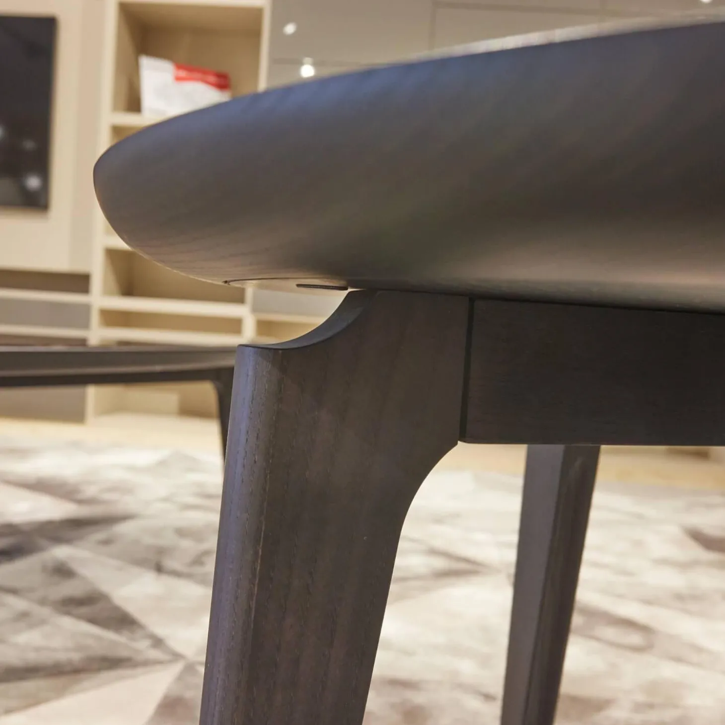 Beistelltisch Blend Marmor Schwarz Gestell Eschenholz