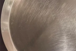 Beistelltisch Cabare Material Nussbaum Canaletto Tablett Metall Satiniert