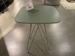 Beistelltisch Cimber MDF Lackiert Spruzza 175 Thyme Stahlgestell Verchromt