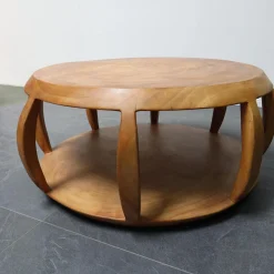 Beistelltisch Circus Maxi Rund Holz Albizia Rosa