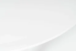 Beistelltisch Doris 6535 Hochglanzlack Weiss RAL 9016 Rahmen Stahl Fuß Und Platte Lackiertem Holz