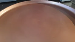 Beistelltisch Fat Fat TFF62 A Tablett Kupfer Brüniert Gestell Glänzend Verchromt