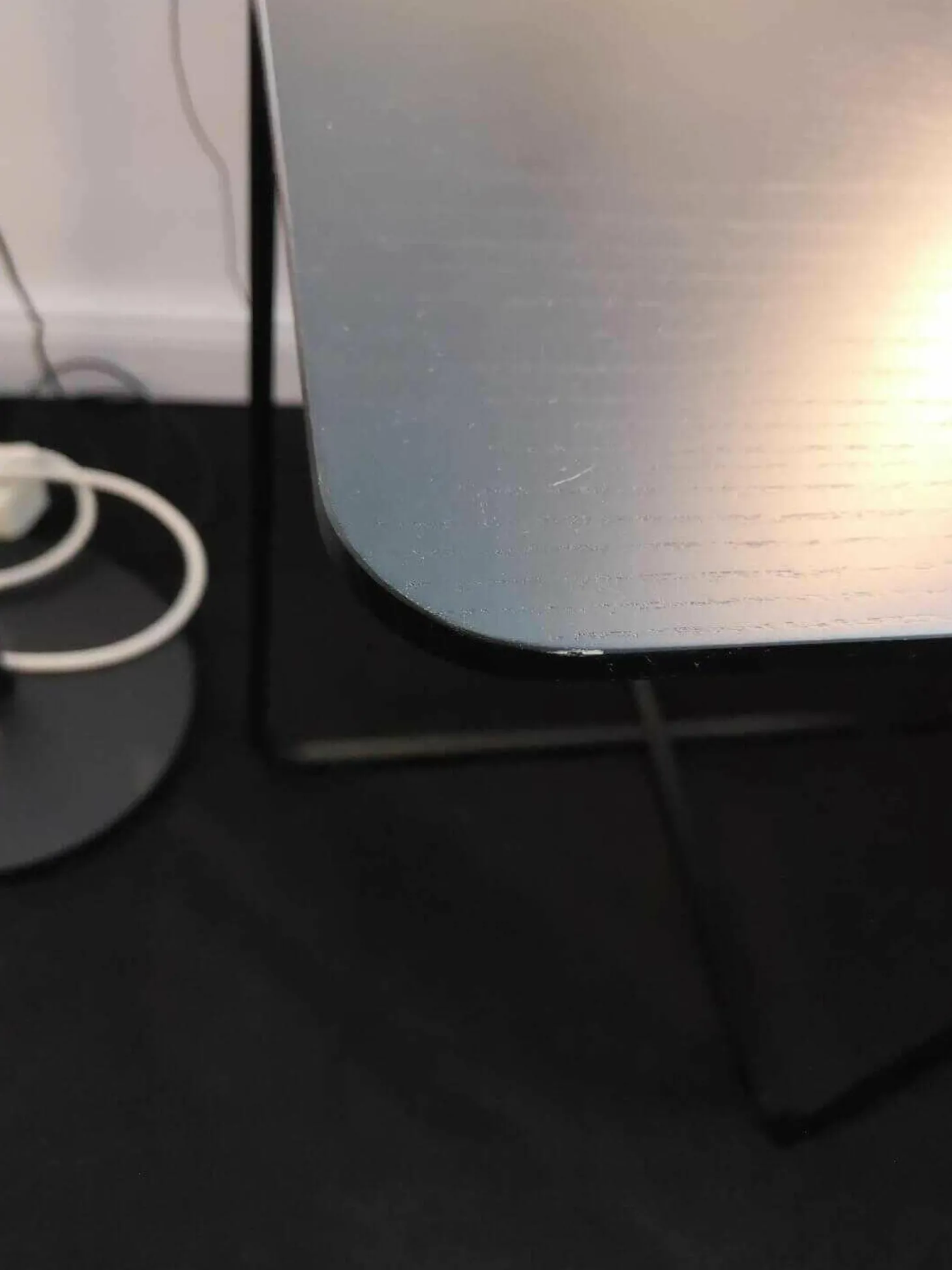 Beistelltisch Flint Esche Schwarz Gebeizt