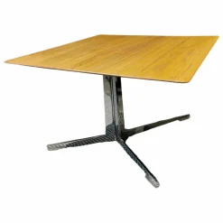 Beistelltisch Fly 14X50 Platte Canaletto Top B Nussbaum Gestell: Chrom GlÀnzend