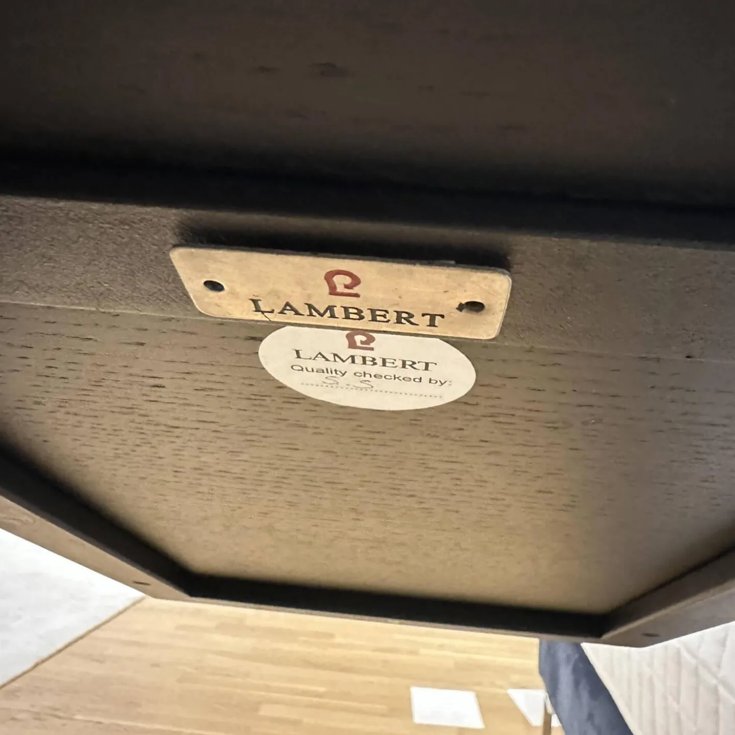 Beistelltisch Freddy Eiche Teilmassiv Schwarz Gestell Schwarz Pulverbeschichtet