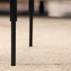 Beistelltisch Gio Tischplatte Black Schwarz Gestell Metall Pulverbeschichtet Schwarz