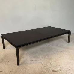 Beistelltisch Jaan Living 783 T1 Platte Leder Saddle Coffee Braun Gestell Bronze Schwarz Matt Pulverbeschichtet