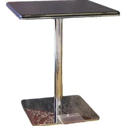 Beistelltisch Kyle Platte Gebürstetes Eichenholz In Farbe Mokka Lackiert