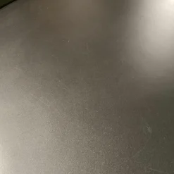 Beistelltisch Lady Fat Leder Beta Nero Schwarz Platte Stahl Schwarz Lackiert