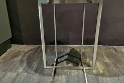 Beistelltisch Marmaduke Platte Marmor Calacatta Oro Matt Gestell Metall Satiniert