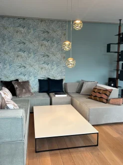 Beistelltisch Mell Platte MDF Reinweiß P23 Gestell Metall P120 Schwarz Pulverbeschichtet