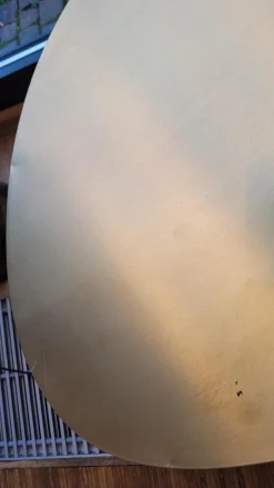 Beistelltisch Midas Messing Geschliffen Leicht Brüniert Sockel Handpoliert