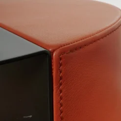 Beistelltisch Nieder 62 Bezug Leder 24 Select 148 Maine Gestell Stahl Schwarz Beschichtet