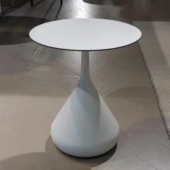 Beistelltisch Satellite Hochdrucklaminat Lipari Weiß Platte Lipari Weiß