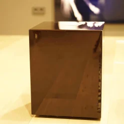 Beistelltisch Solid MDF Glänzend In Farbe Mokka Lackiert