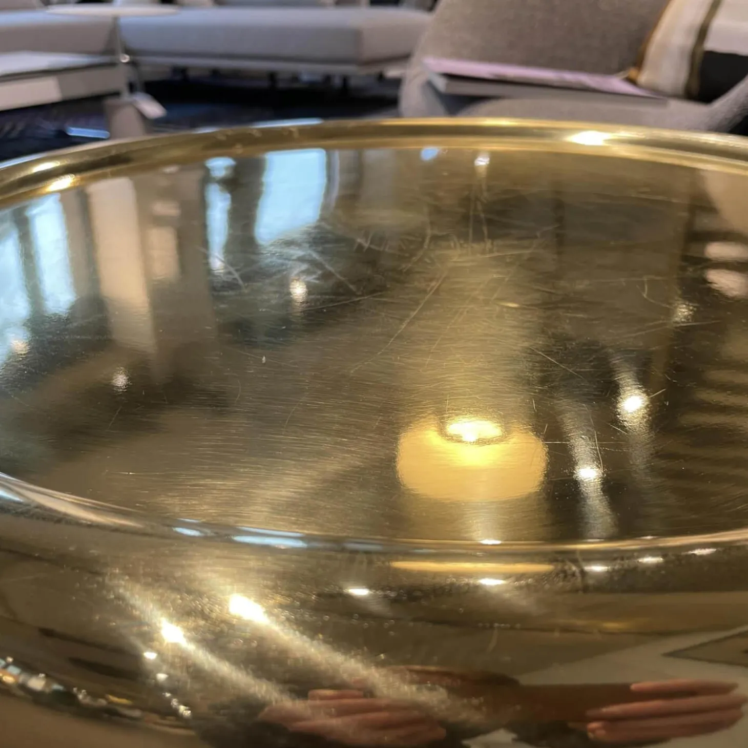 Beistelltisch Spun Short Messing Durchmesser 54cm