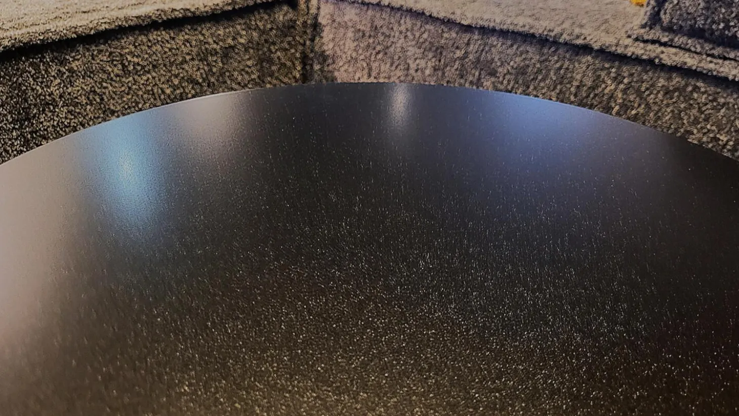 Beistelltisch Sting 3805 Platte F05 Schwarz Feinstruktur Metallgestell MP 210 F05 Schwarz