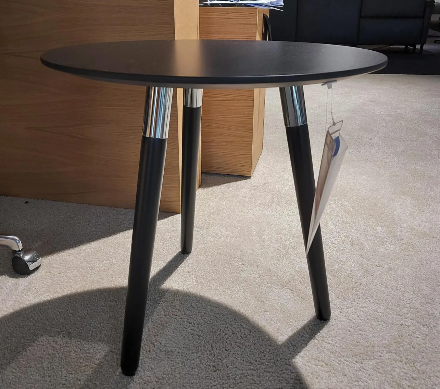 Beistelltisch Style Platte Holz Schwarz Gestell Holz 05 Schwarz Furniert Und Lackiert