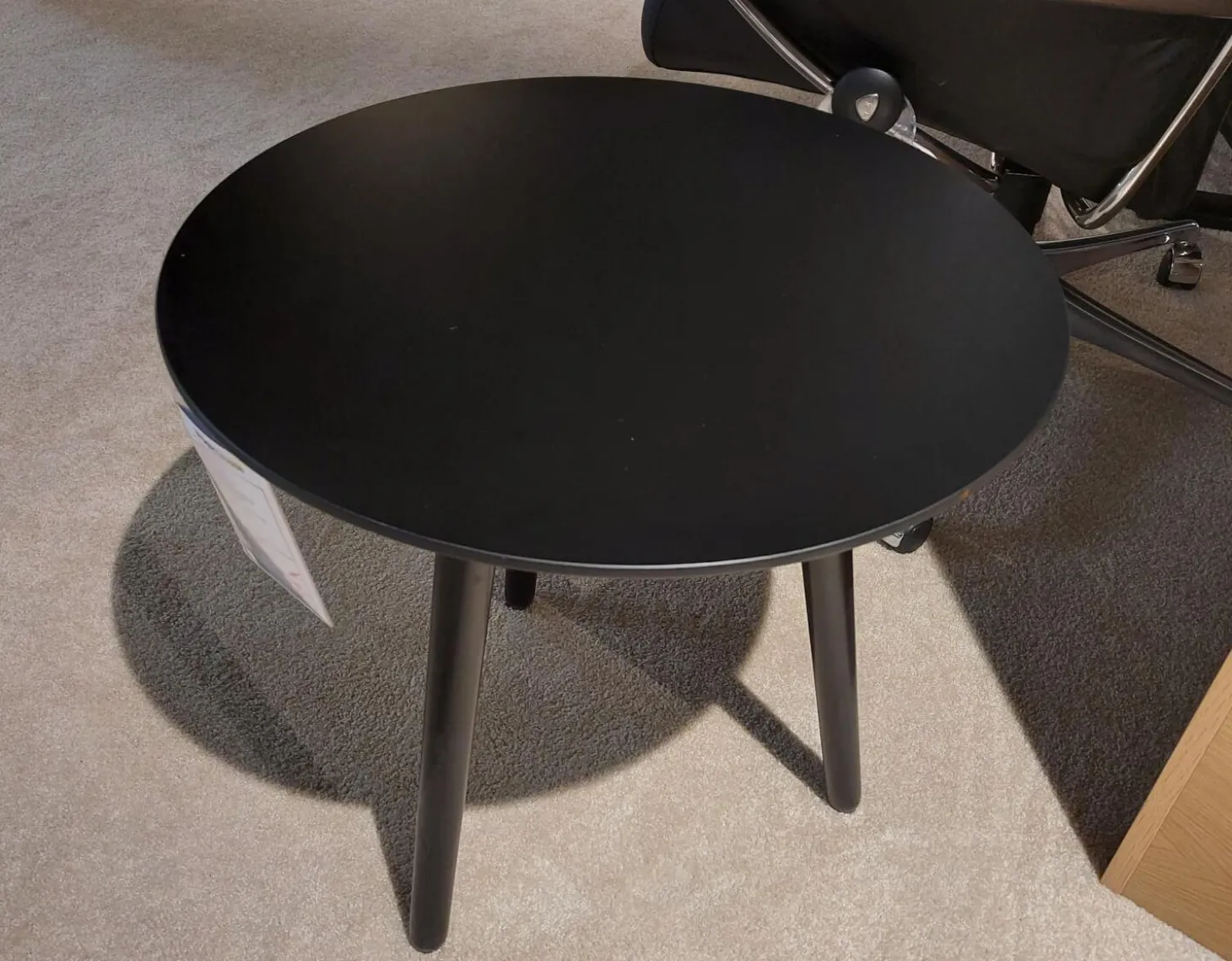 Beistelltisch Style Platte Holz Schwarz Gestell Holz 05 Schwarz Furniert Und Lackiert