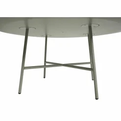 Beistelltisch Tia Maria A MDF Matt Lackiert Steingrau Gestell Stahl