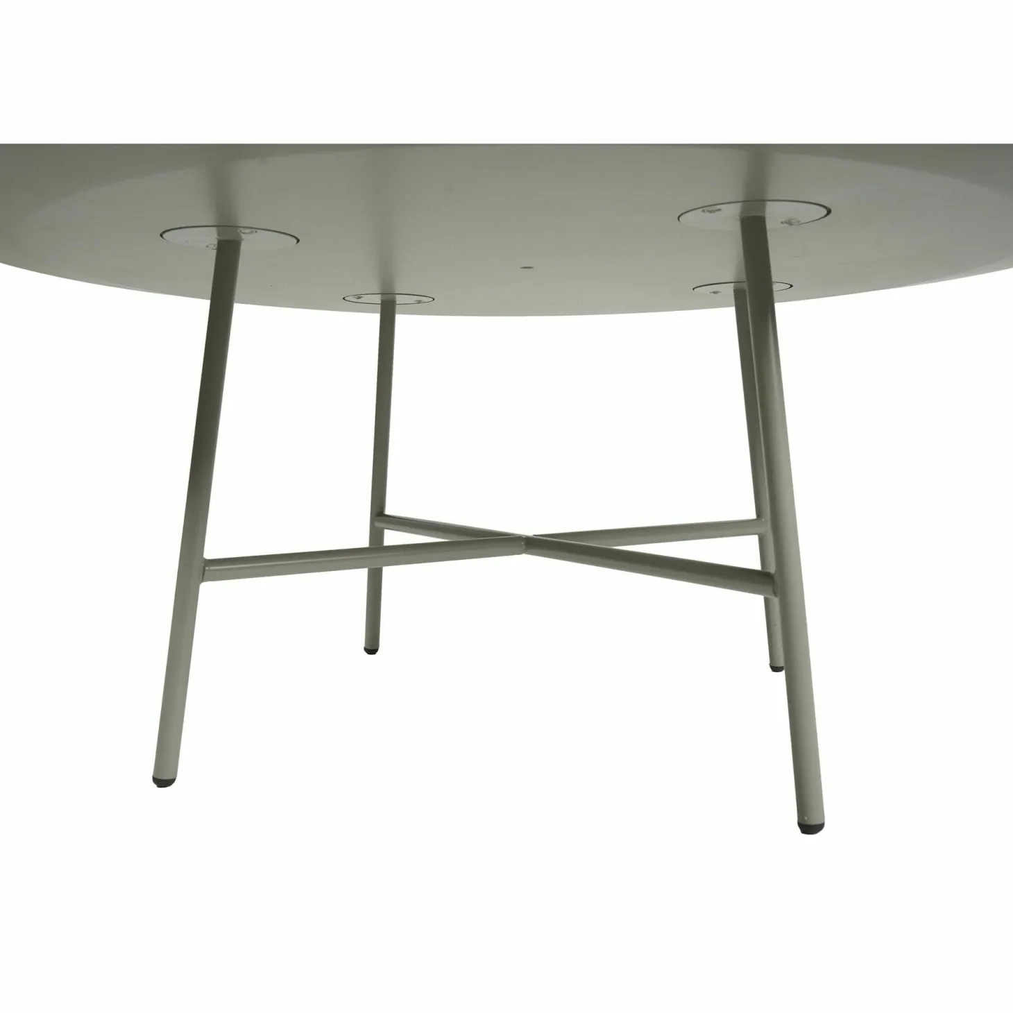 Beistelltisch Tia Maria A MDF Matt Lackiert Steingrau Gestell Stahl