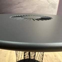 Beistelltisch Vladi Tischplatte 106 Feinstrukturlack Schwarz