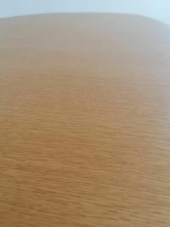 Besprechnungstisch Graph 300/00 Platte Furnier Eiche Natur Lackiert Gestell Glanzverchromt Mit Gleitern