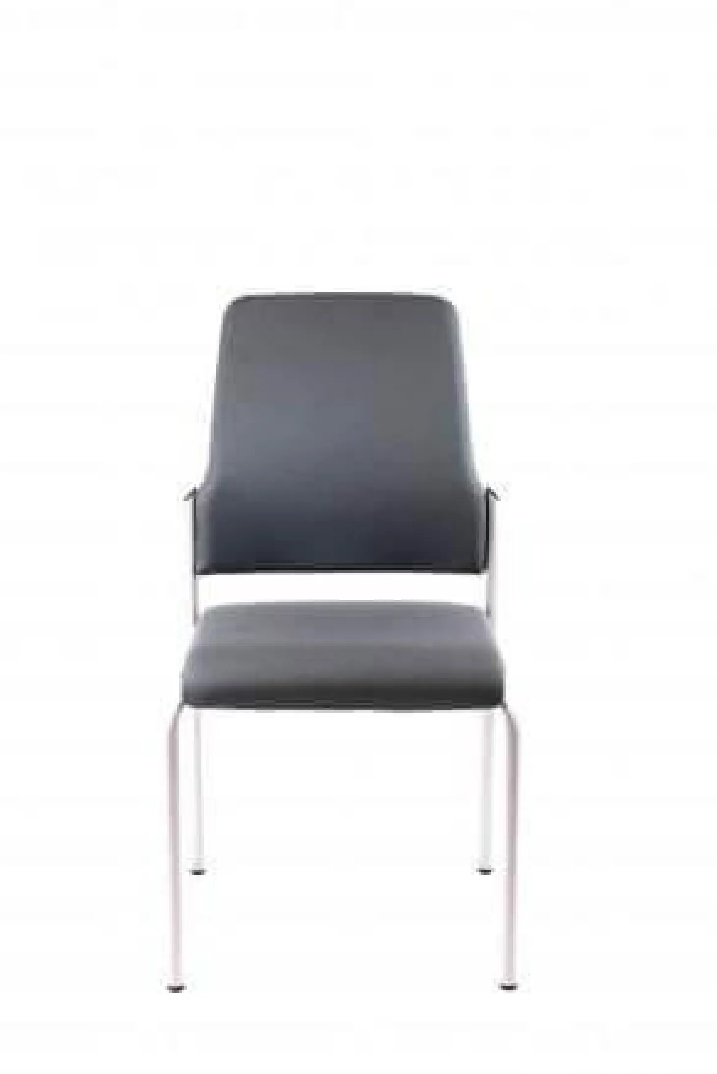 Besucherstuhl 400G Stoff Schwarz Stapelbar