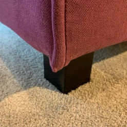 Bett Bohemian Stoff Shadow Prune mit Unterfederung ohne Matratzen