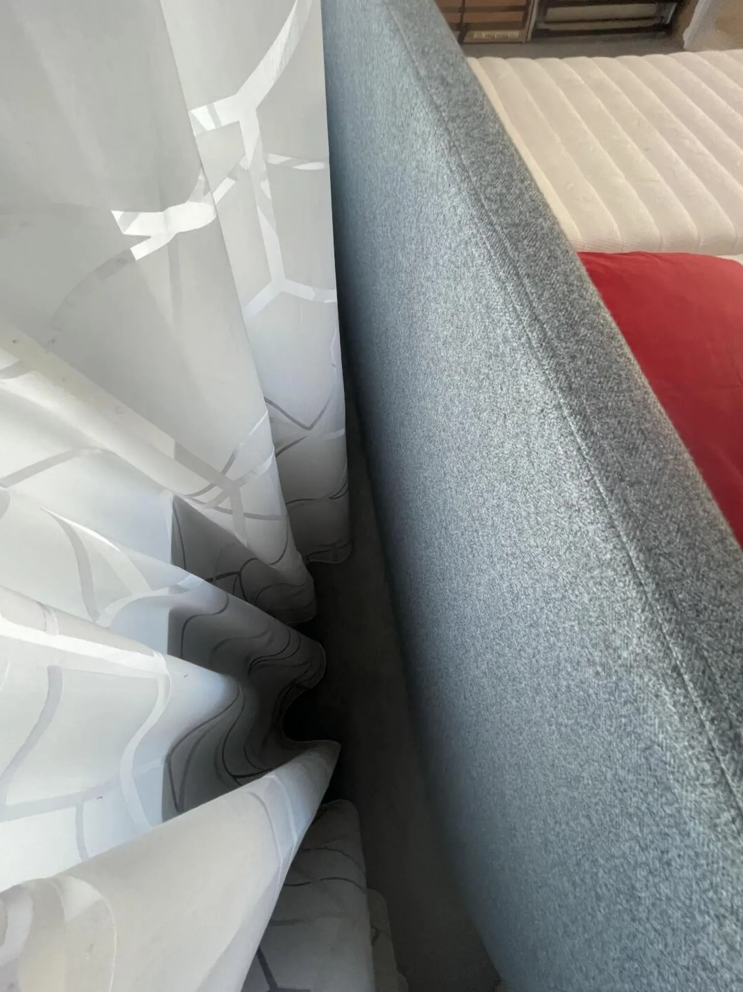 Bett Ciara 7121 218 Stoff Kitana Aqua Himmelblau Grau Blau Füße Fasio Anthrazit ohne Rost ohne Matratzen