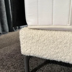 Bett Cleo Origins Complete Stoff 4 Andy 2980 White Weiß Füße Metall Mit 2 Matratzen