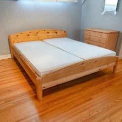 Bett Diogenes Zirbe Roh Ohne Matratzen Und Ohne Lattenrost