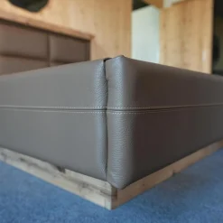 Bett Gestell Tanne Altholz Gebrannt Kopfteil Cielo Anelin Leder Braun Ohne Matratzen Und Lattenrost Inklusive 2 Nachttischen