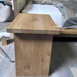 Bett Massivholz Europäische Eiche Geölt Mit Bank Und Beistelltisch