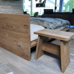 Bett Massivholz Europäische Eiche Geölt Mit Bank Und Beistelltisch