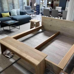 Bett Massivholz Europäische Eiche Geölt Mit Bank Und Beistelltisch