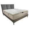 Bett Moon Stoff Endless CA16955 094 Grau Gestell Schwarz Matratze Imperial Symbiose Inklusive Topper Rivoli