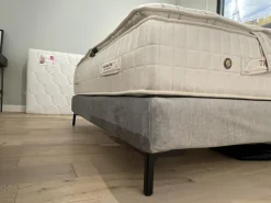 Bett Moon Stoff Endless CA16955 094 Grau Gestell Schwarz Matratze Imperial Symbiose Inklusive Topper Rivoli