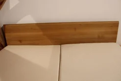 Bett Nox Eiche Holzhaupt Naturöl mit Komforthöhe Ohne Lattenrost Und Matratze