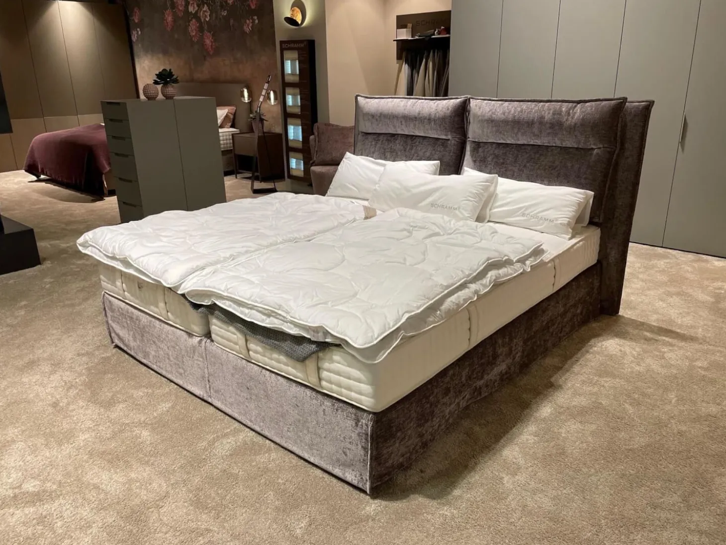 Bett Origins Complete Fold Stoff Emil-090-Lavendel Violett ohne Matratze