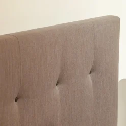 Bett Simple Button Massivholz Amerikanischer Nussbaum Polsterkopfteil 252 Mit Winkelablage Ohne Matratze Und Lattenrost